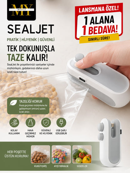 SealJet™ - Şarjlı Isı ile Poşet Mühürleme Cihazı
